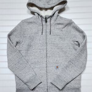 Carhartt Women's Relaxed Fit Clarksburg Sherpa-Lined Full Zip Hoodie